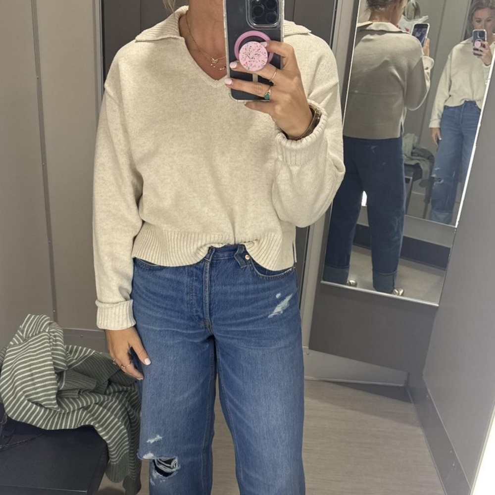 Women's 90s Baggy Blue Jeans - Picture 6 of 6